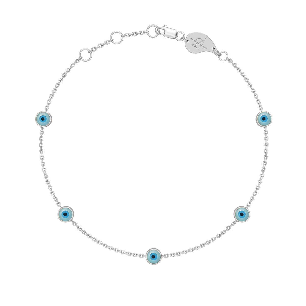 Evil Eye Constellation Bracelet, solid 18K gold, view 5 of 6