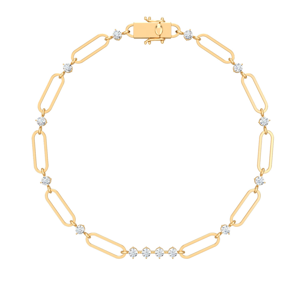 Dream Gatsby Bracelet, solid 18K gold, by Aquae Jewels