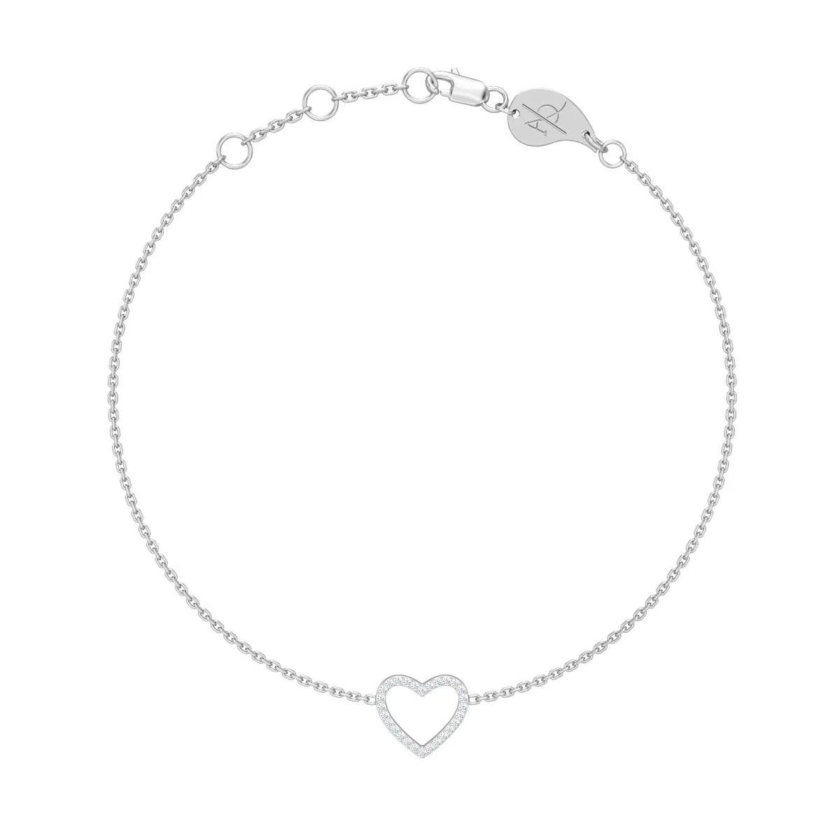 Precious Heart Baby Bracelet, solid 18K gold, view 3 of 5