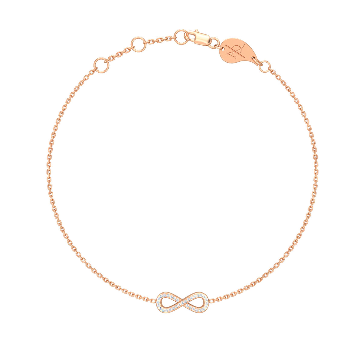 Infinity Bracelet, solid 18K gold, view 4 of 6
