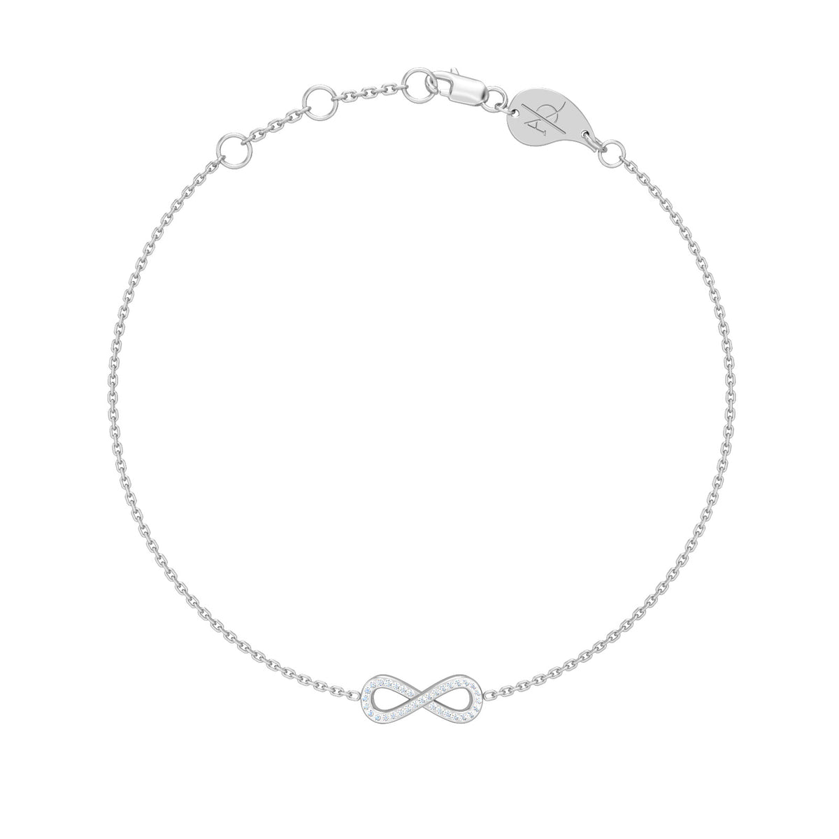 Infinity Bracelet, solid 18K gold, view 5 of 6