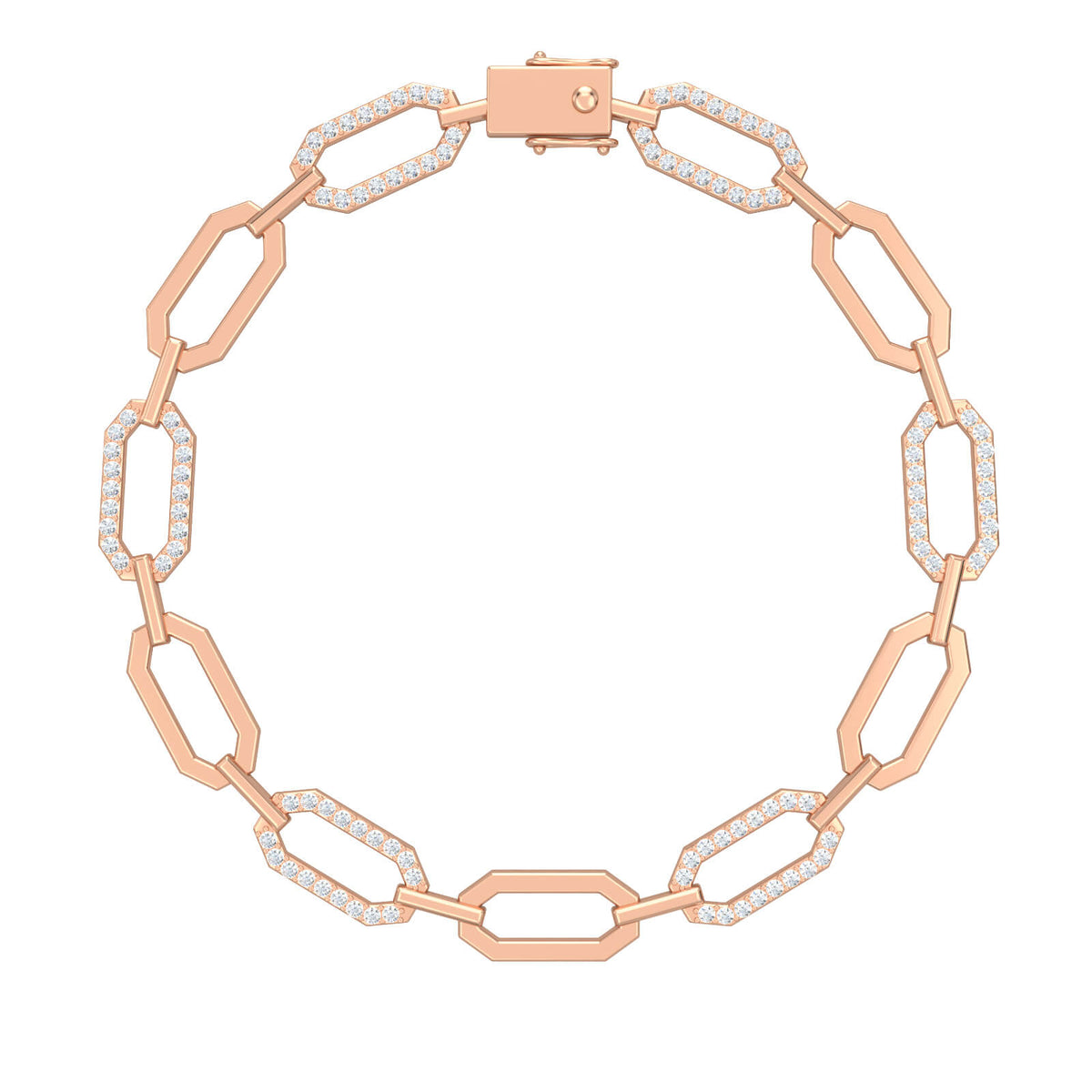 Lady Gaga Half Diamonds Bracelet, solid 18K gold, view 4 of 5