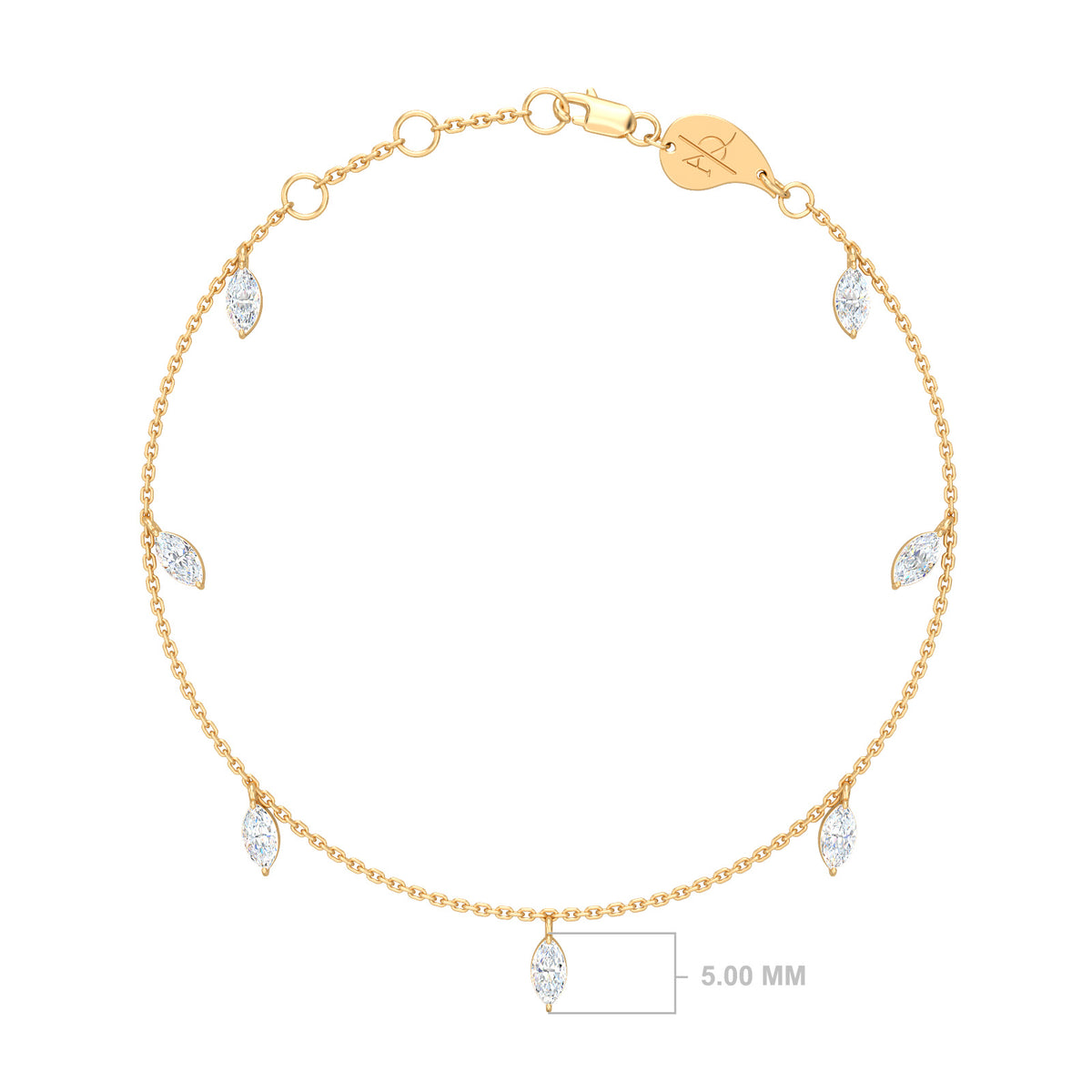 Milky Way Bracelet, solid 18K gold, view 2 of 5
