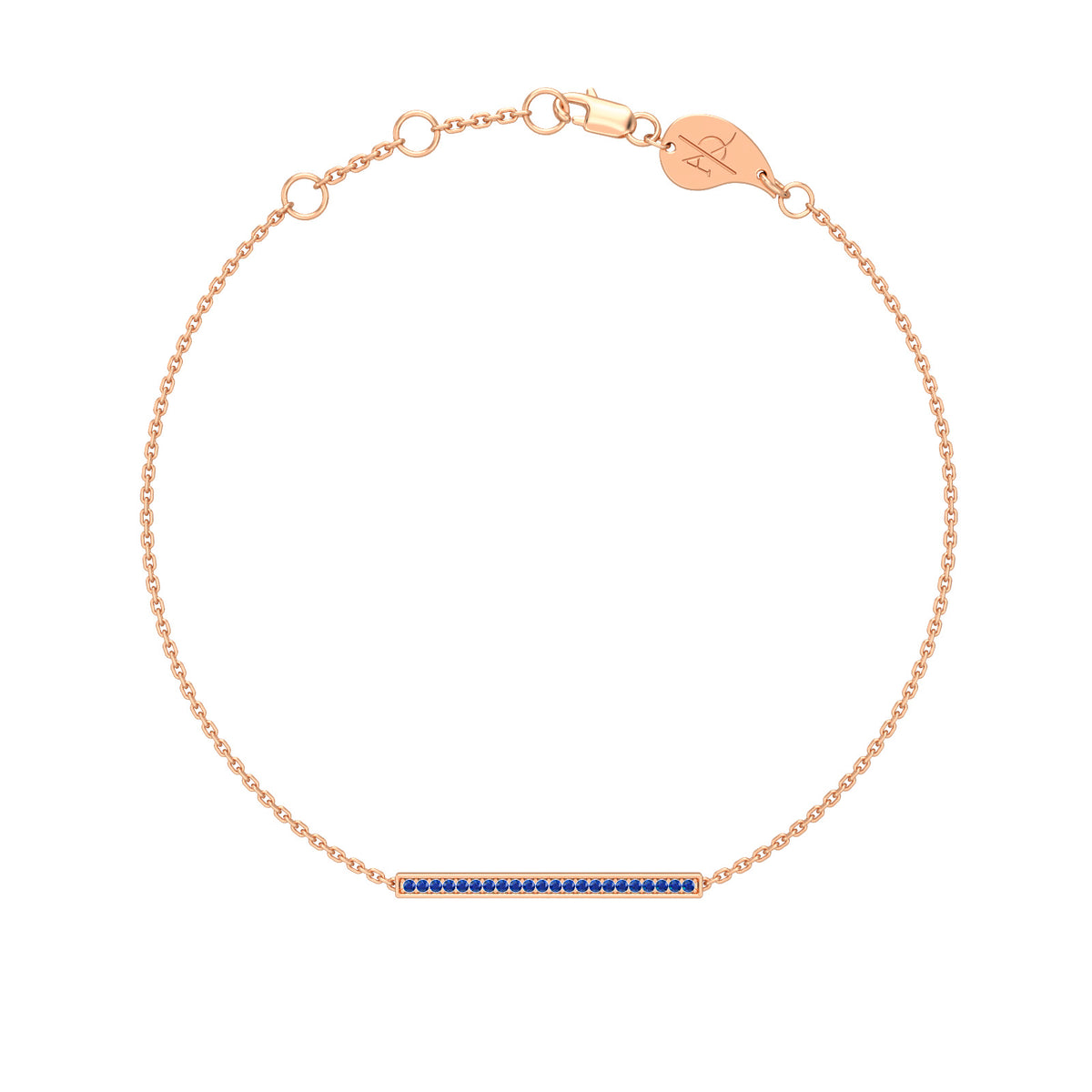 Paris-Dubai Single Diamond Bracelet, solid 18K gold, view 6 of 17