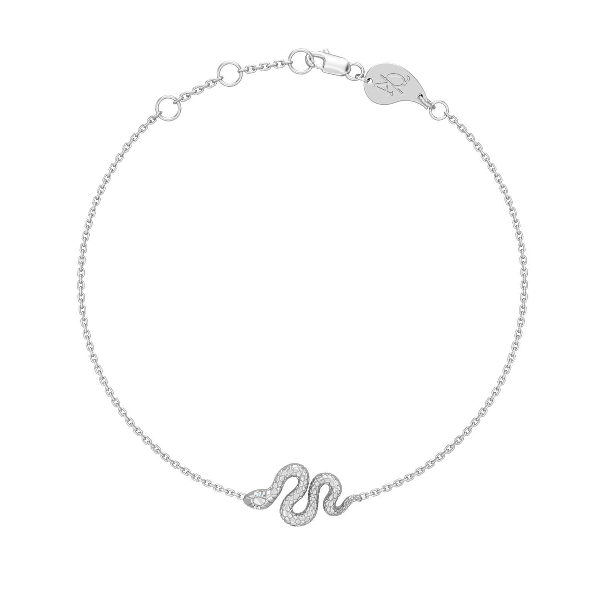 Snake Chain Bracelet, solid 18K gold, view 5 of 8