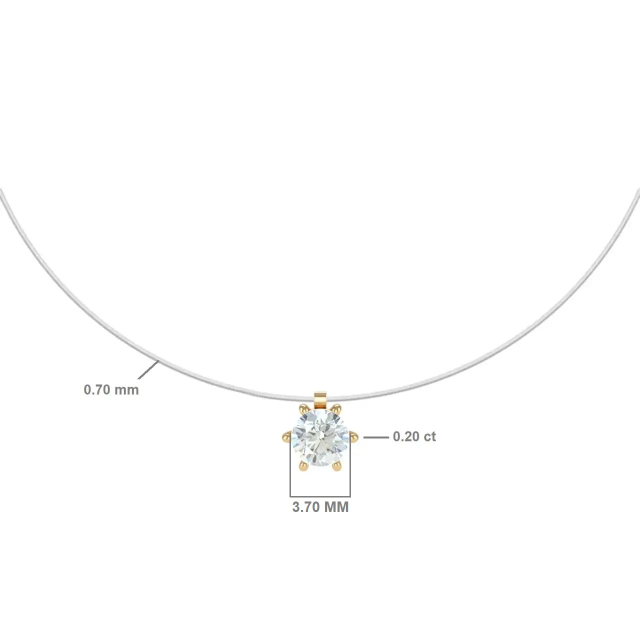 Brilliant Floating Choker