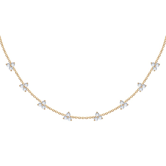 Floral Constellation Choker - Britney Constellation Choker in 18K Gold with Diamonds