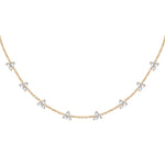 Floral Constellation Choker - Britney Constellation Choker in 18K Gold with Diamonds