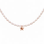 Little Star Pearls Choker necklace, solid 18K gold, view 4 of 9