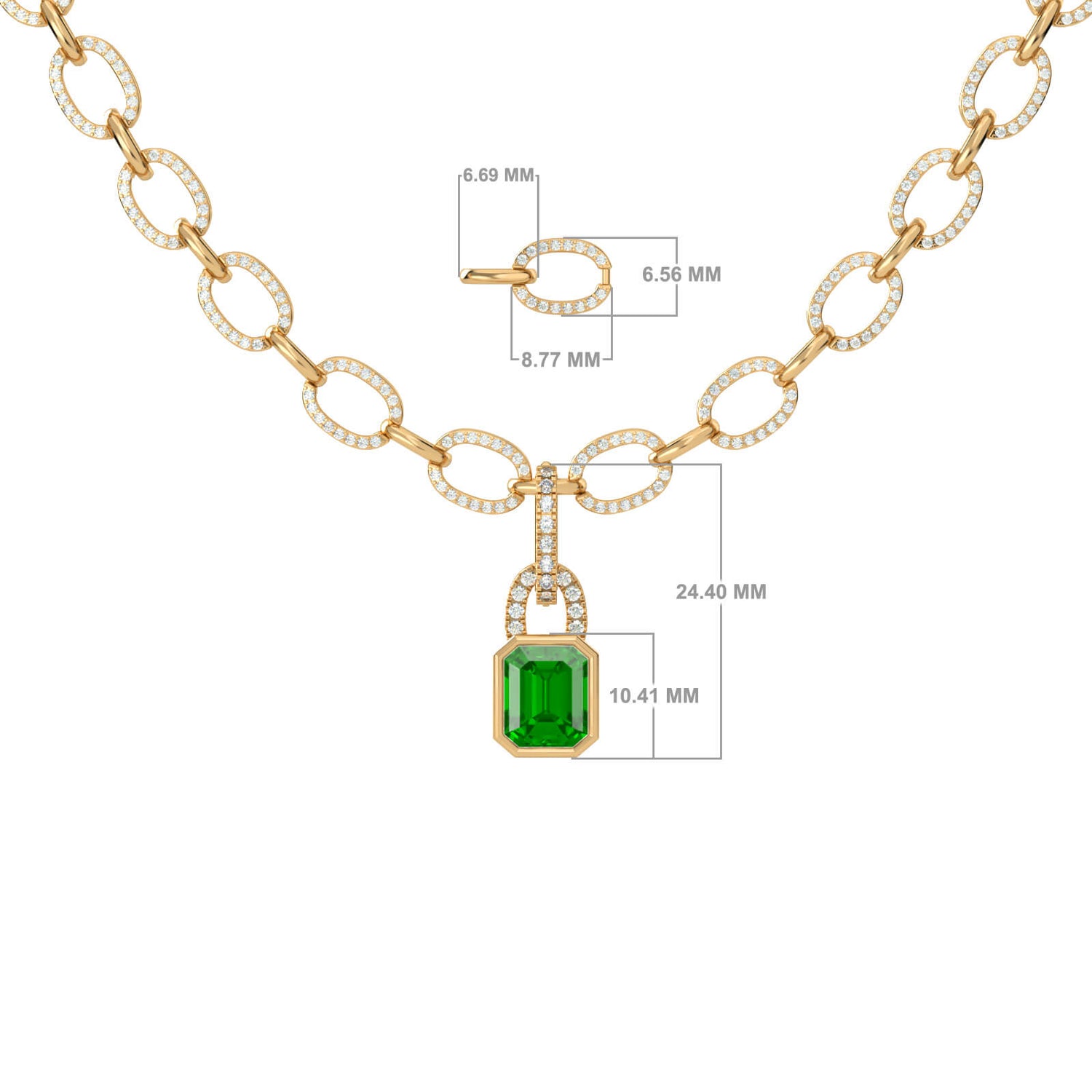 Vanine Precious Stone Pendant Necklace