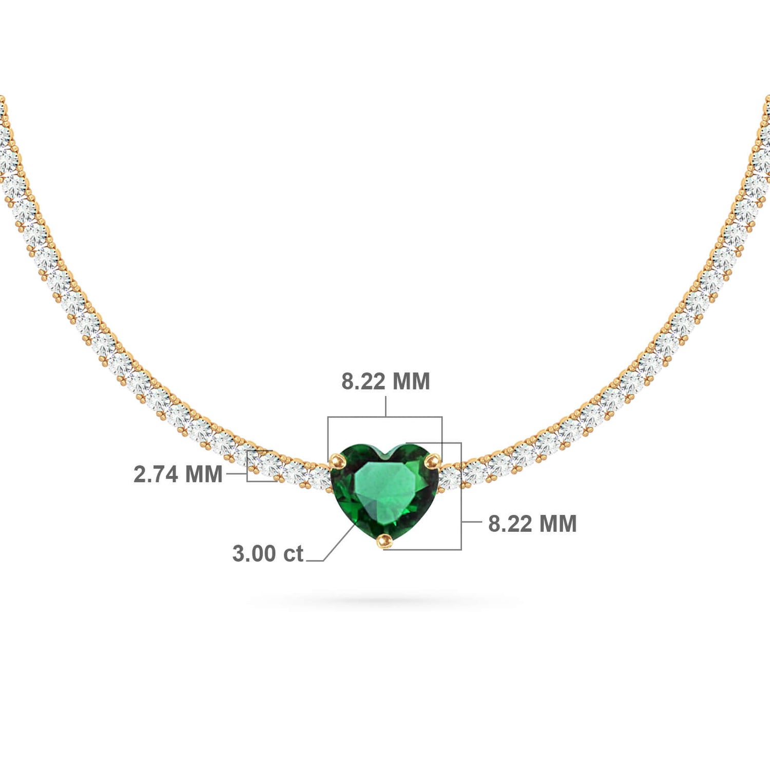 Scarlett Heart Tennis Choker