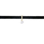 Pearl Diamond Choker with Constellation Hanging Pearls in 18K Gold