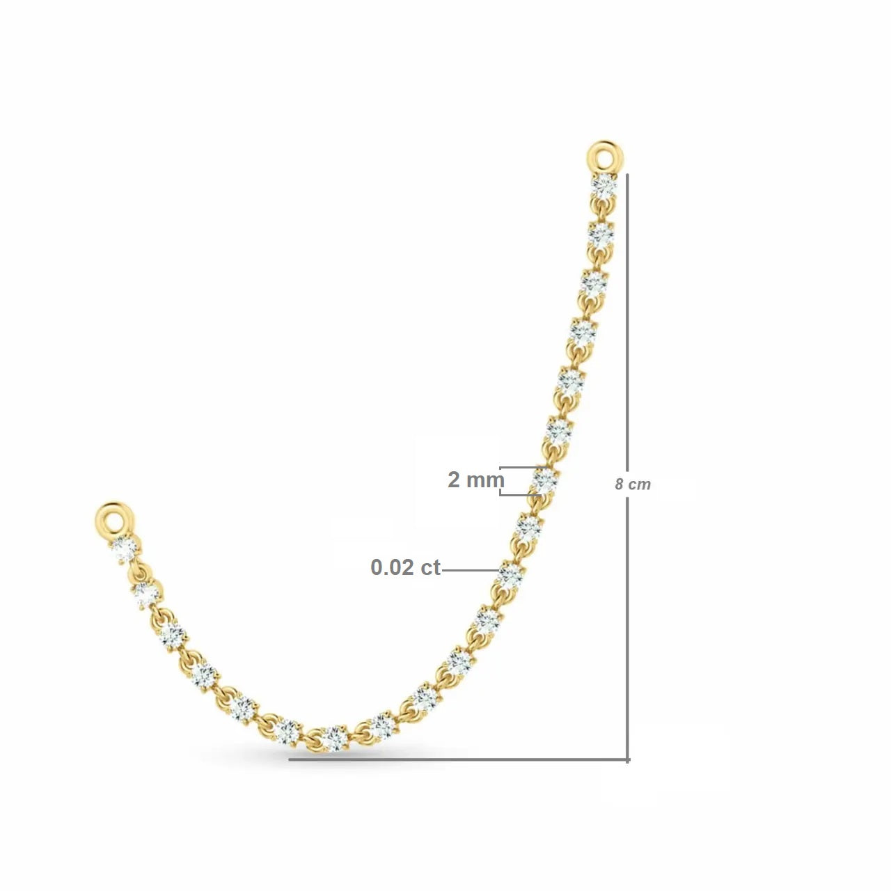 Rope Accessory Earrings with Diamonds