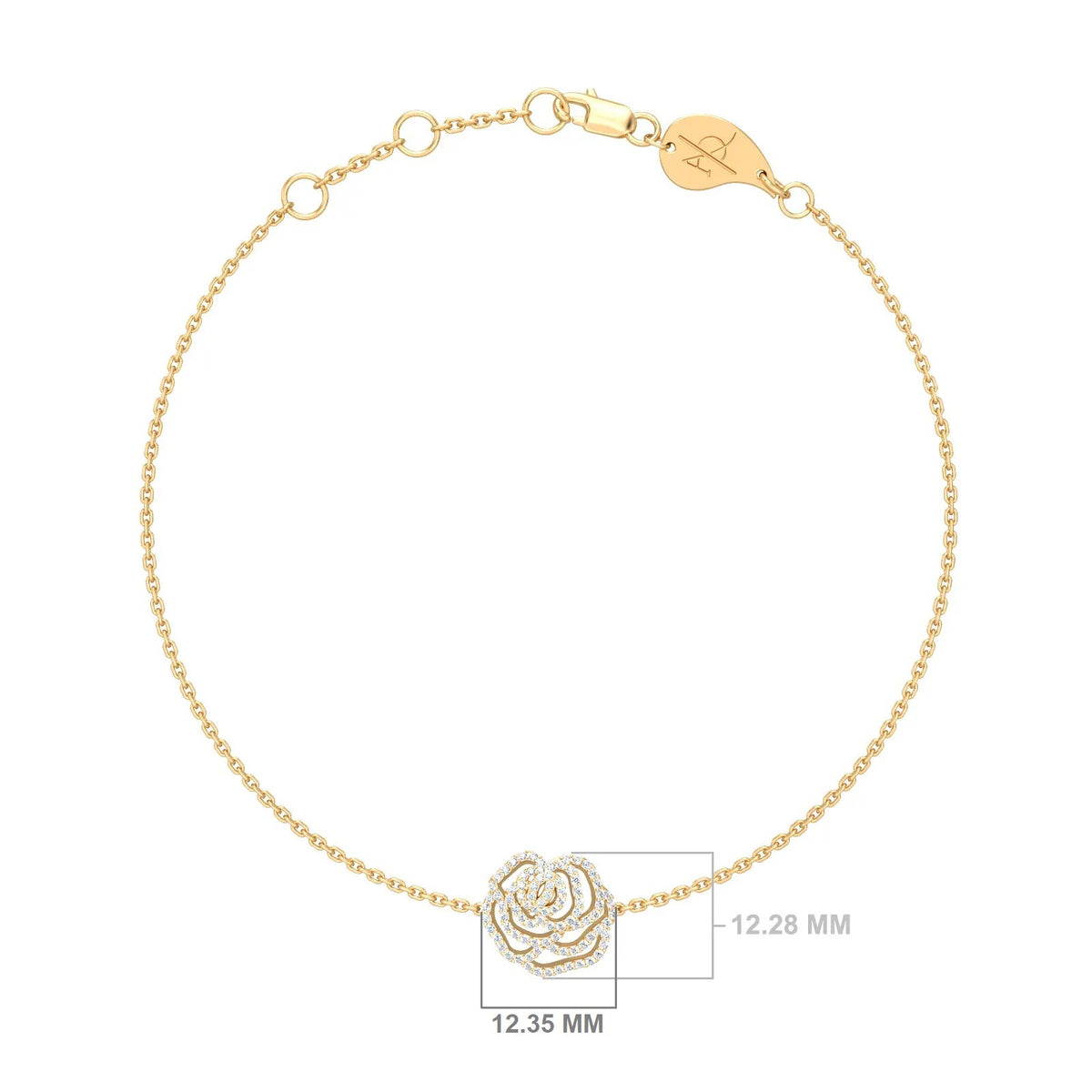 Rose Chouchou Bracelet, solid 18K gold, view 3 of 6
