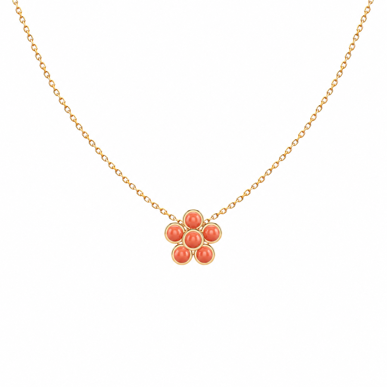 Coral Flower Necklace
