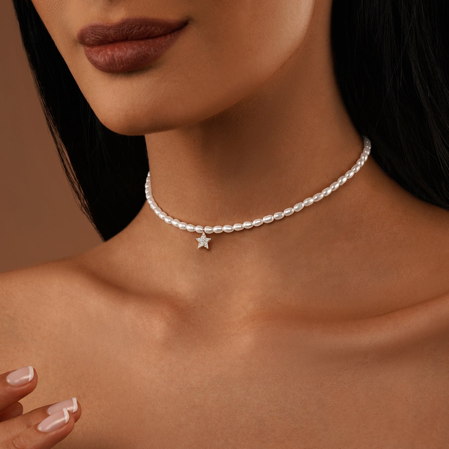 Little Star Pearls  Choker
