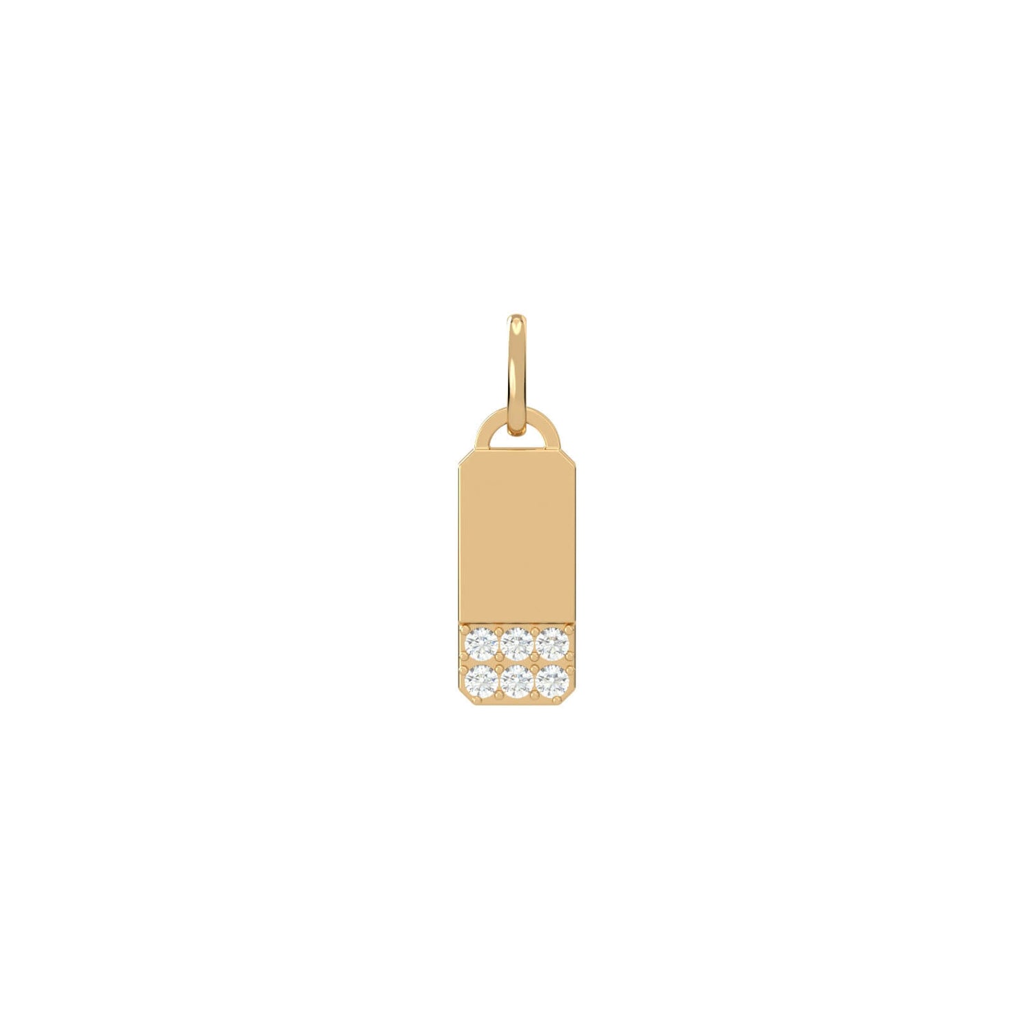Charm Mini Tag Diamond