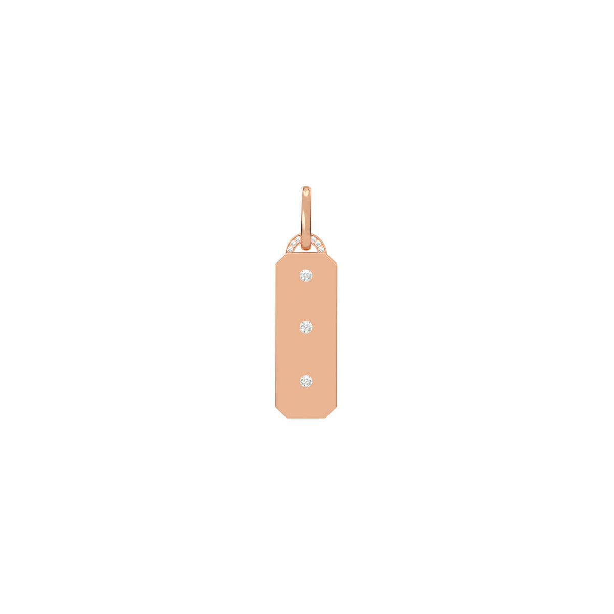 Charm Tag Trilogy, solid 18K gold, view 4 of 4