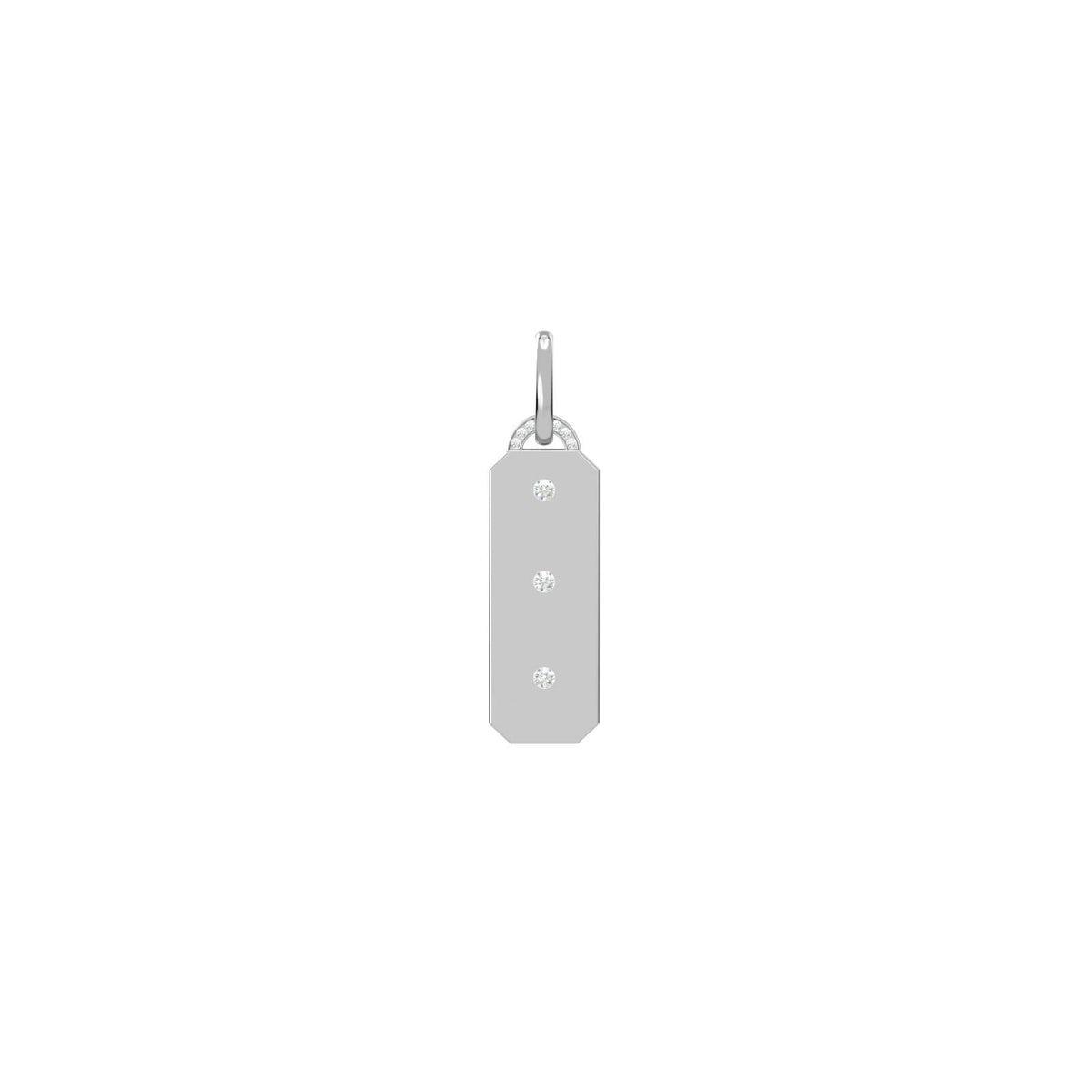 Charm Tag Trilogy, solid 18K gold, view 3 of 4