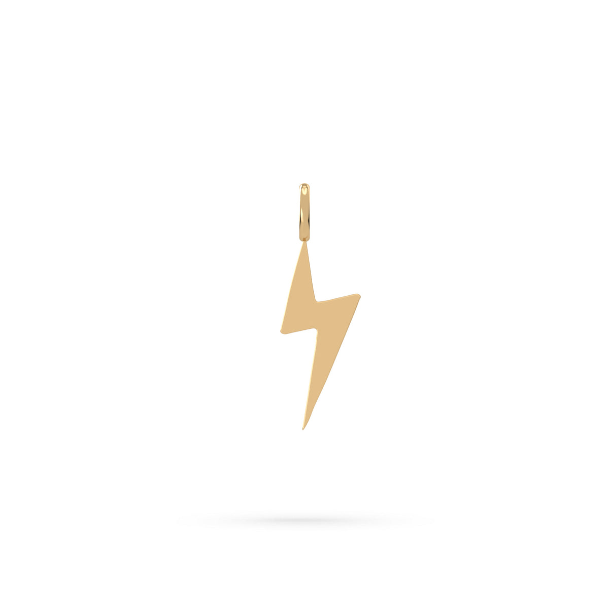 Charm Thunder Full Gold, solid 18K gold, by Aquae Jewels