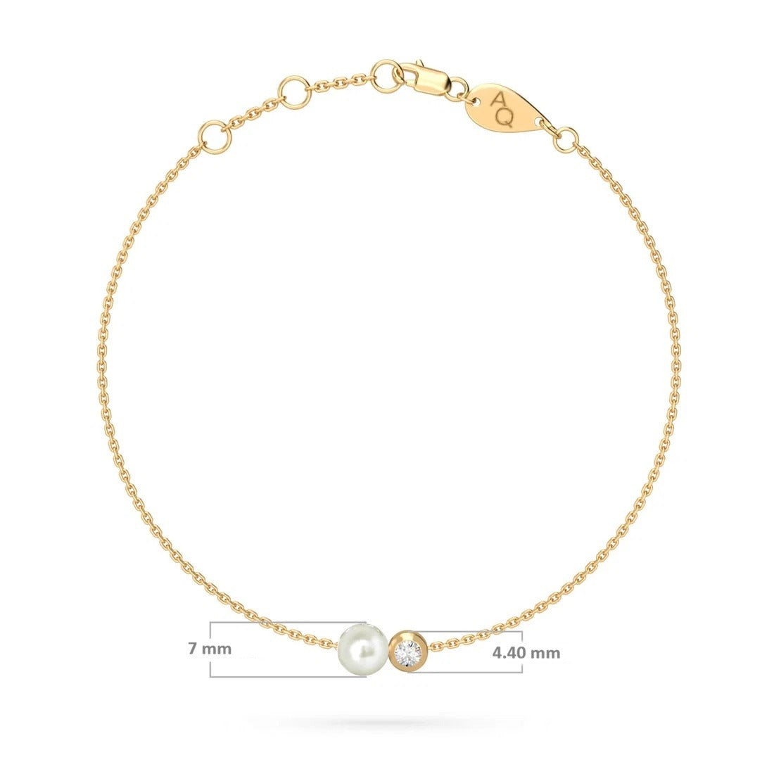 Daisy Bracelet, solid 18K gold, view 9 of 10