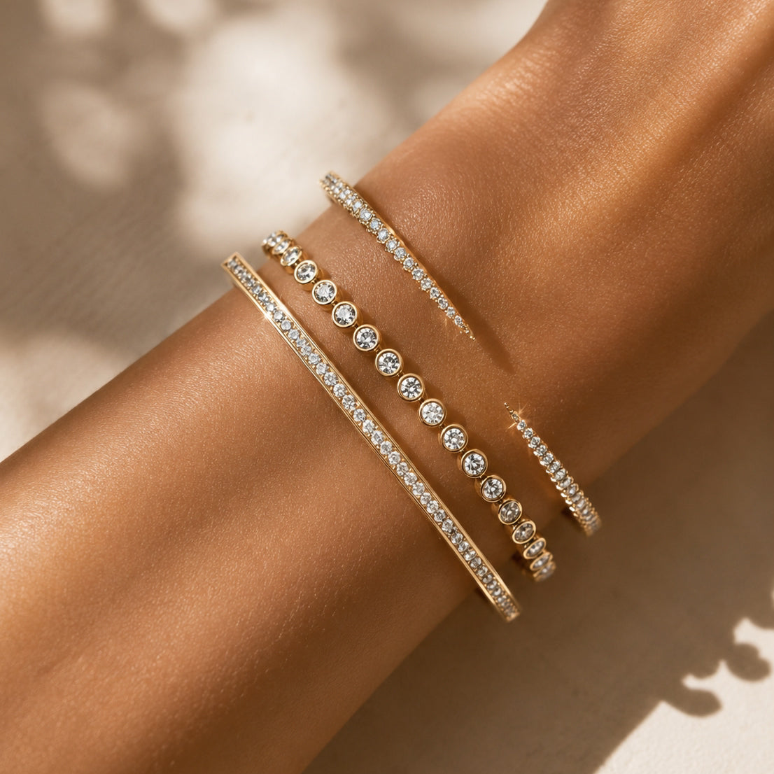 Diamond Peak Open Bracelet