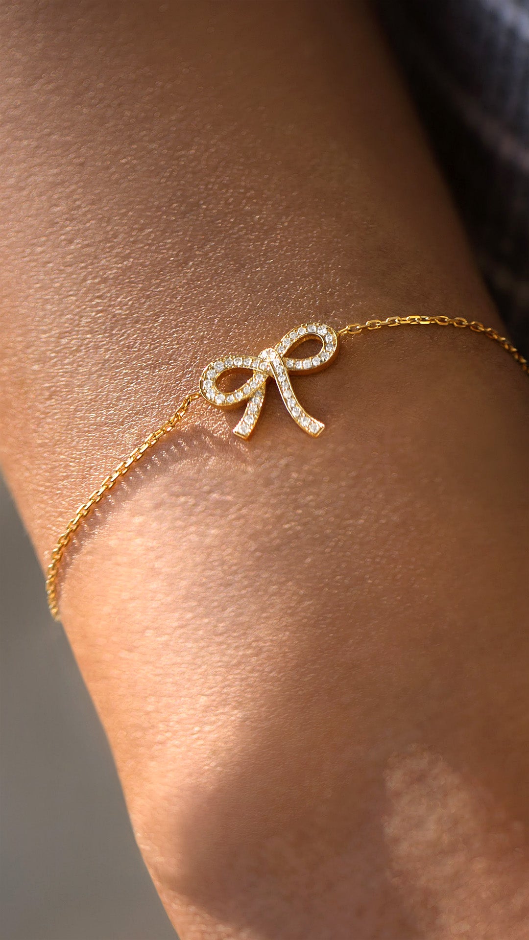 Diamond Bow Bracelet