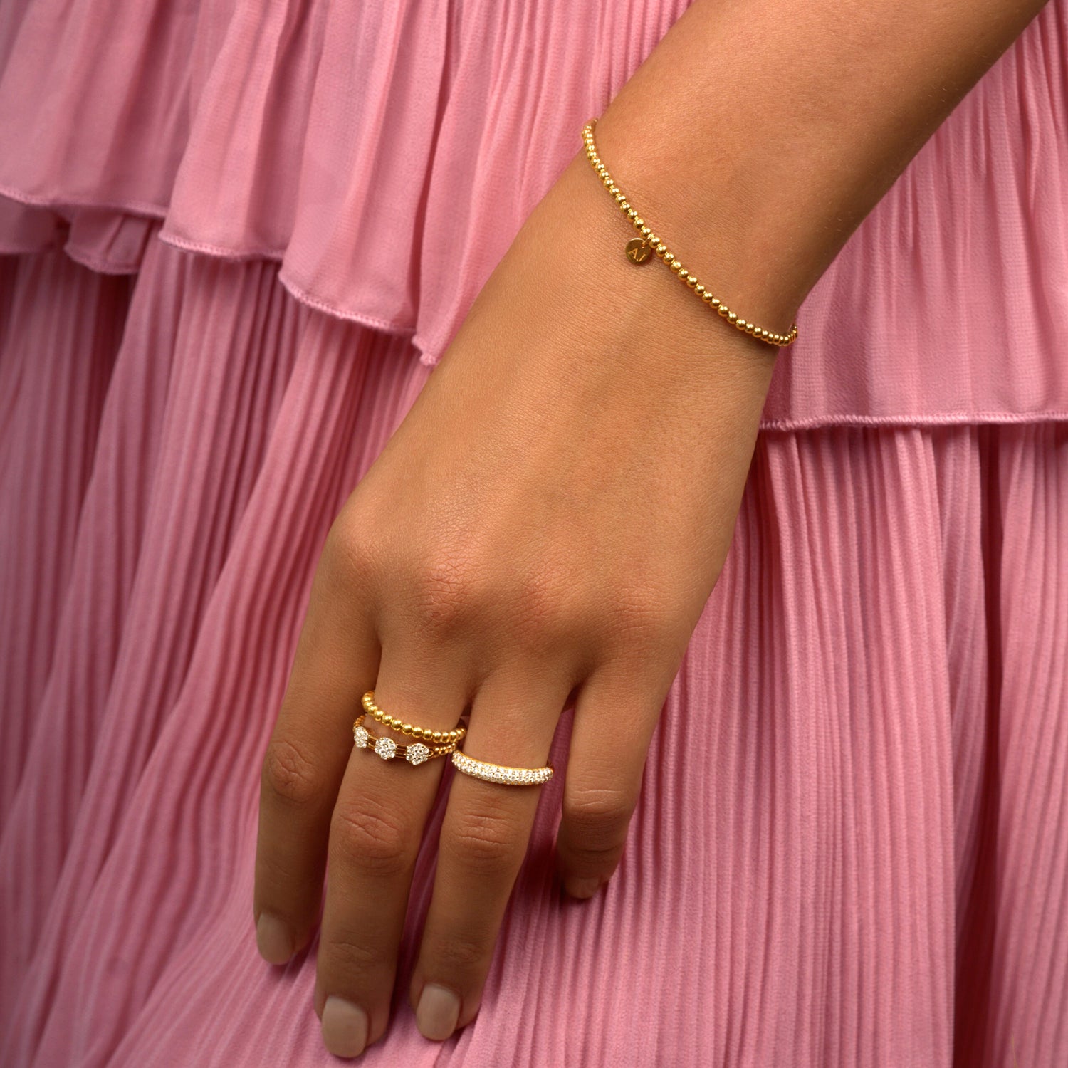 Orbella Initial Bracelet