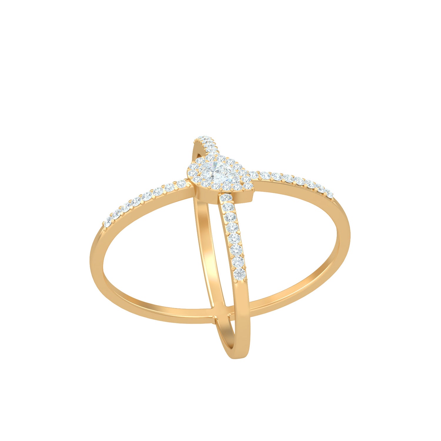 Diamond Cross Ring