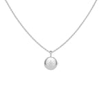 Diamond Star Locket Necklace White