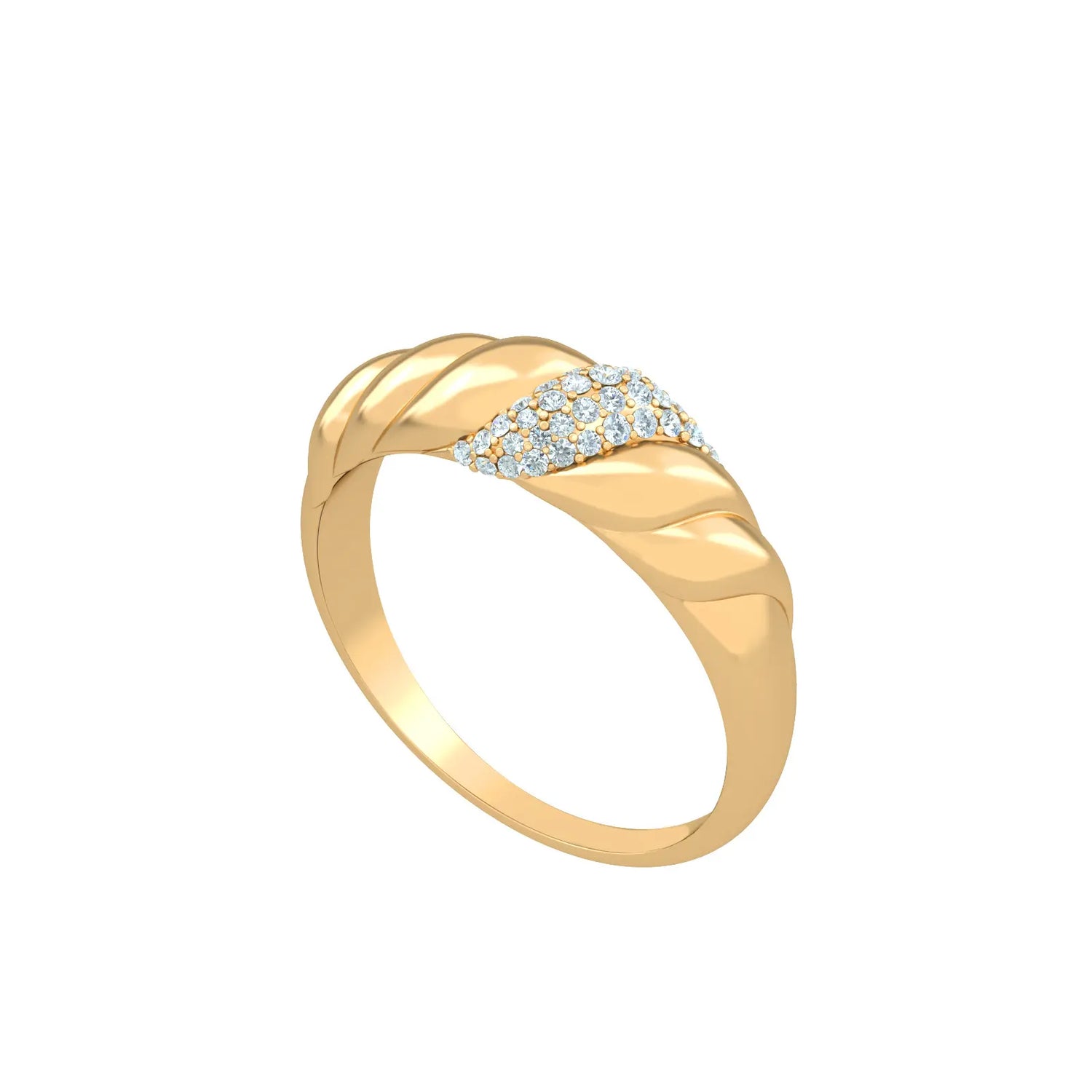 Diamonds Helix Ring