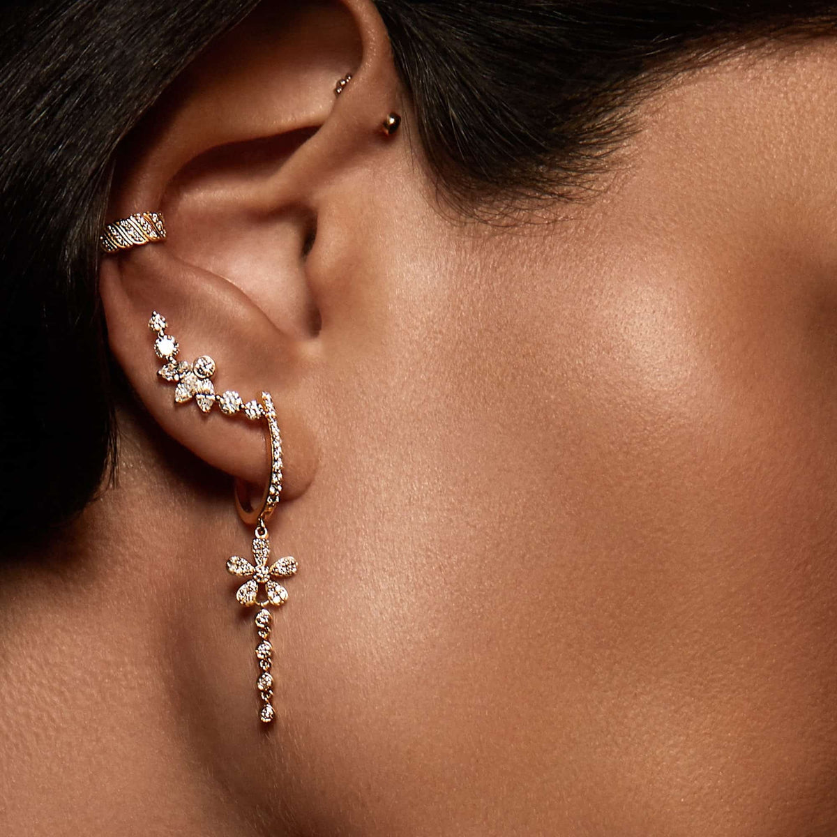 EARRINGS MATHILDA DIAMONDS & 18K GOLD