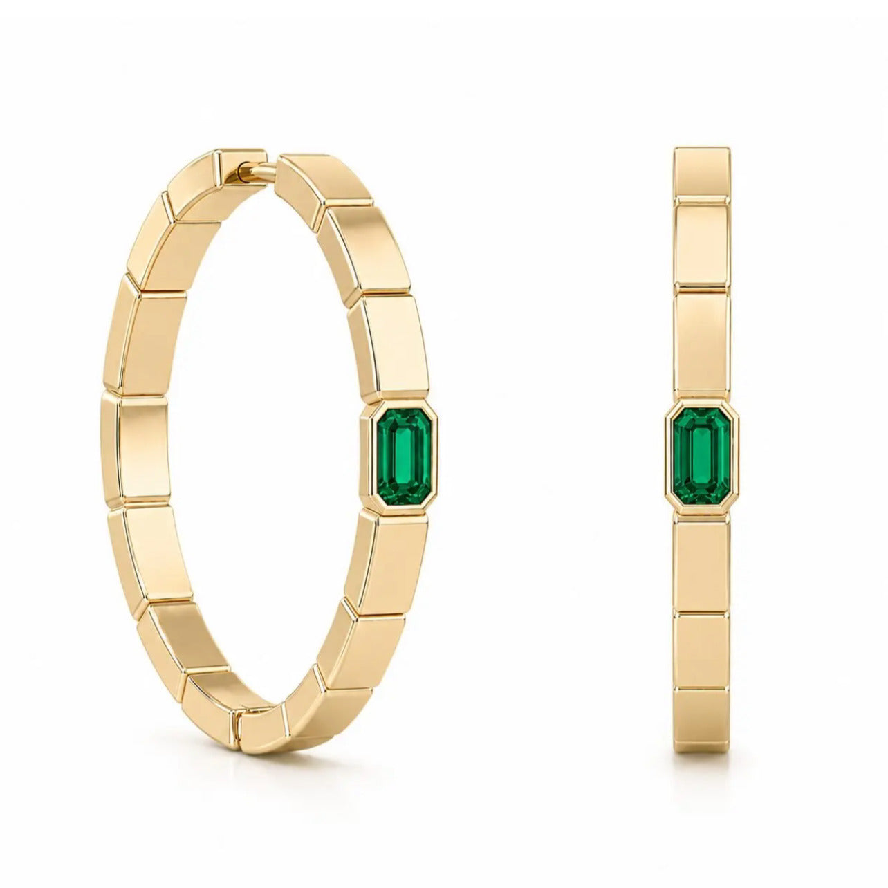 Chiara Earrings with Precious Stone