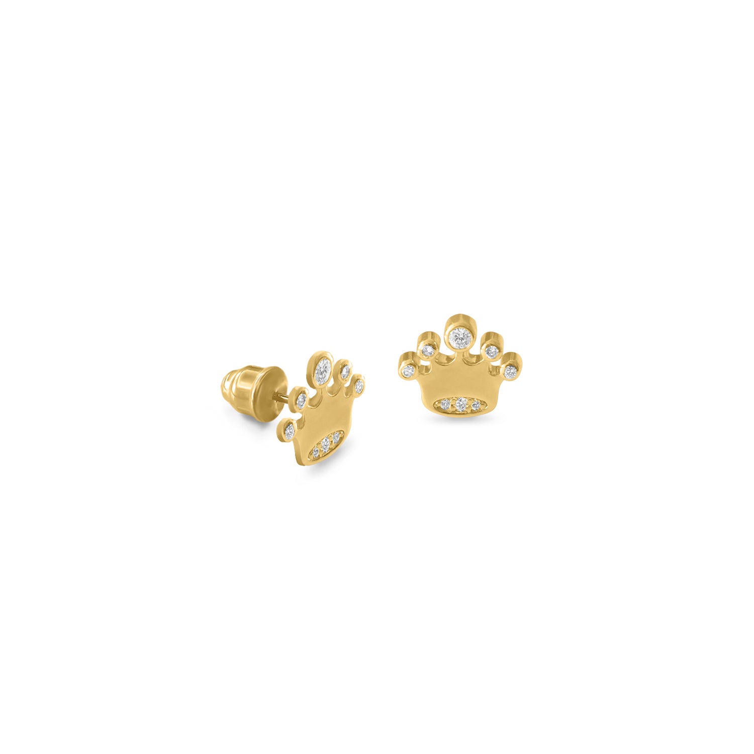 Crown Baby Stud Earrings