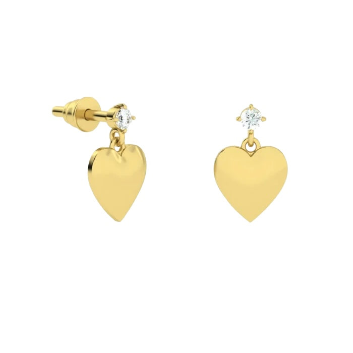 Baby Stud Stud Earrings - Heart