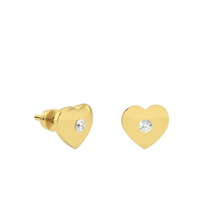 Heart Baby Stud Earrings