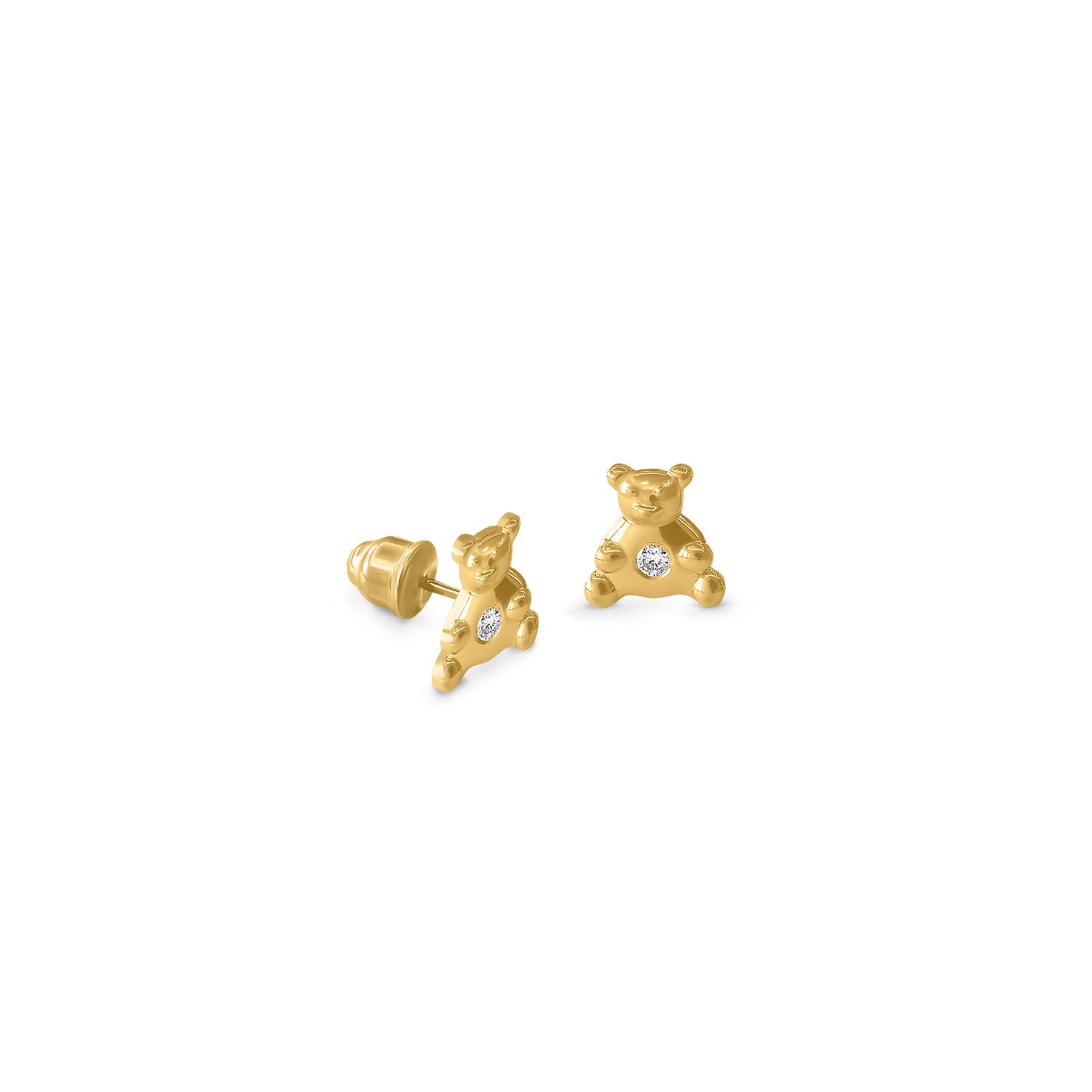 Teddy Bear Stud Earrings