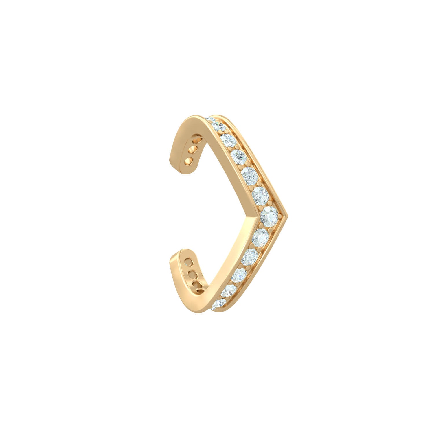 Victory Diamond Ear Cuff