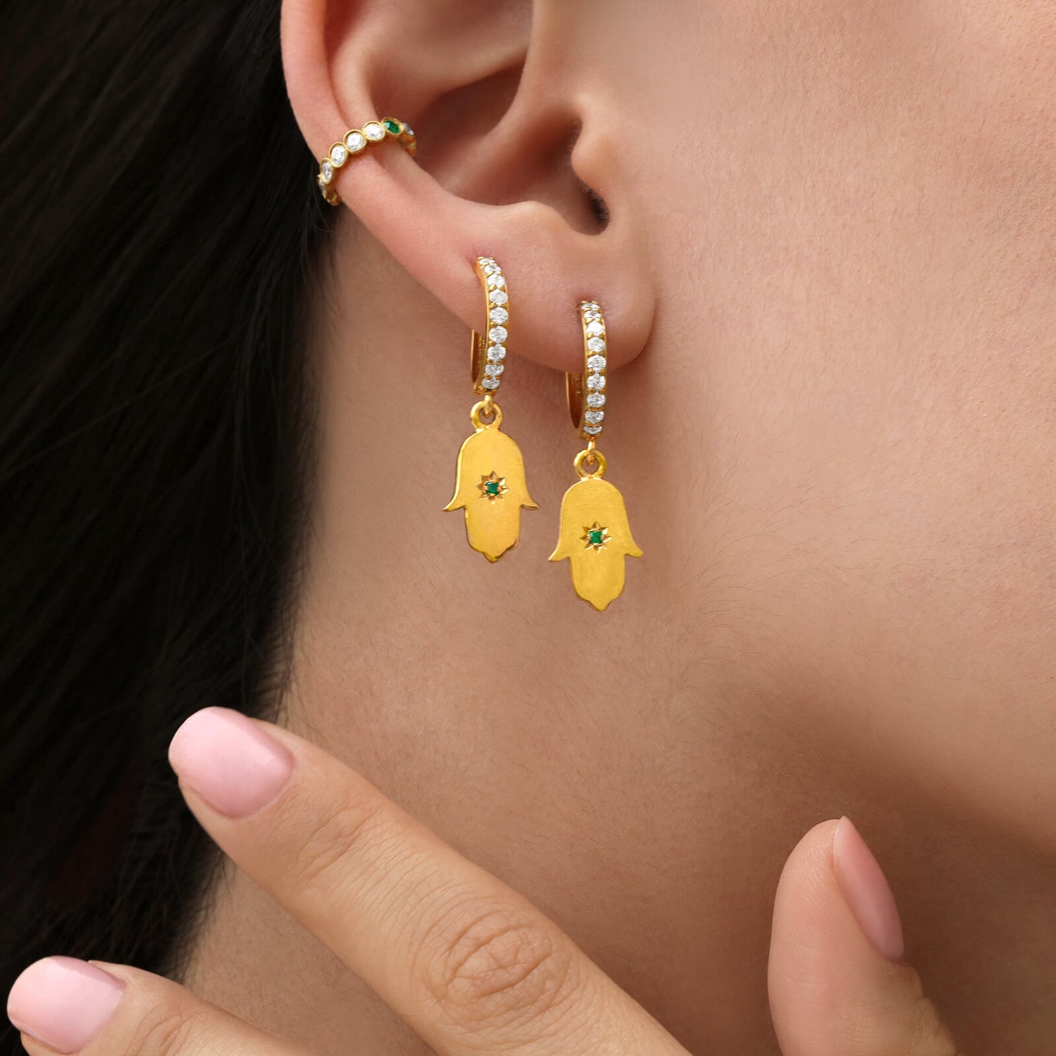 Fatma Hoop Earrings