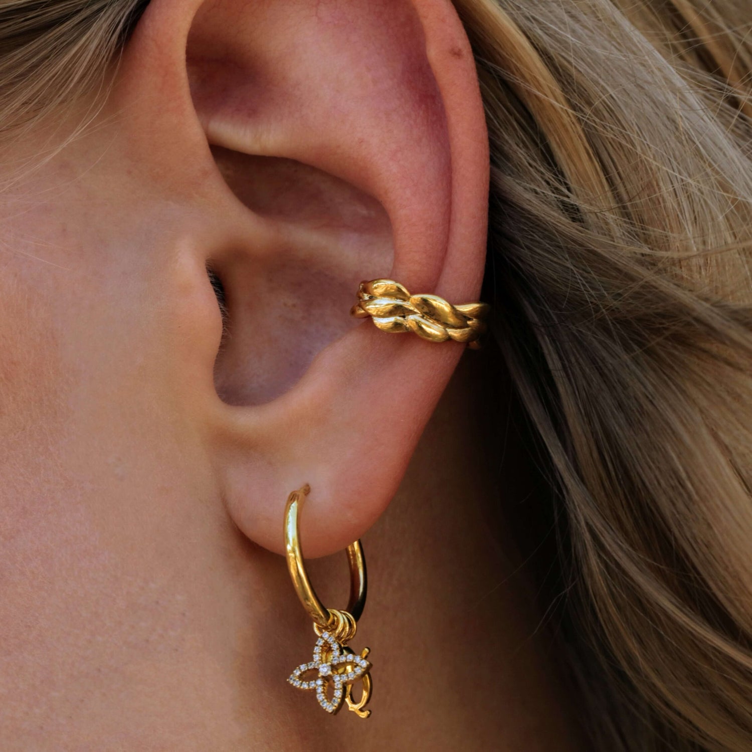 Grain De Riz Cuff Earring
