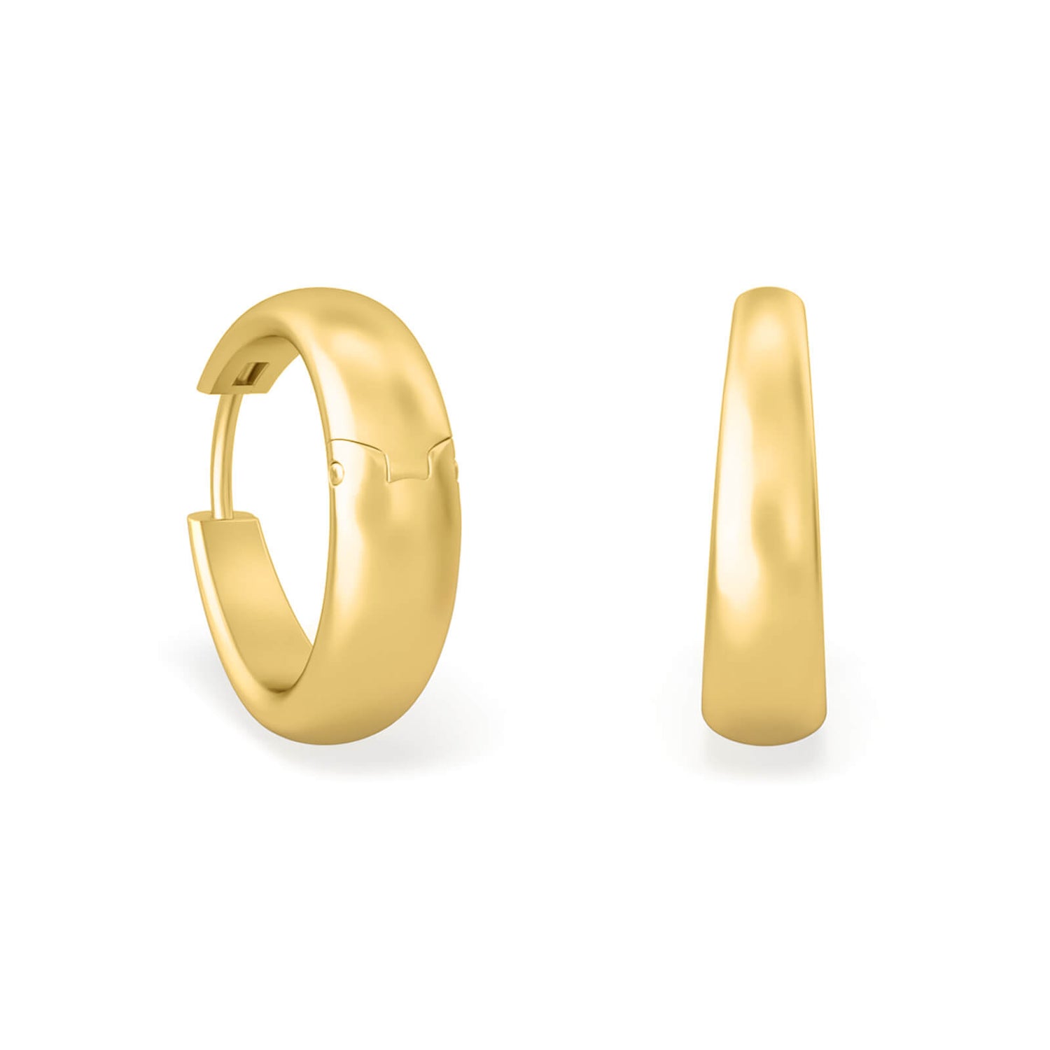 Bold Hoops Earrings - Sophia Bold Hoops 18K Gold