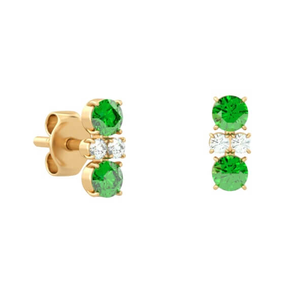 Small Jade Stud Earrings