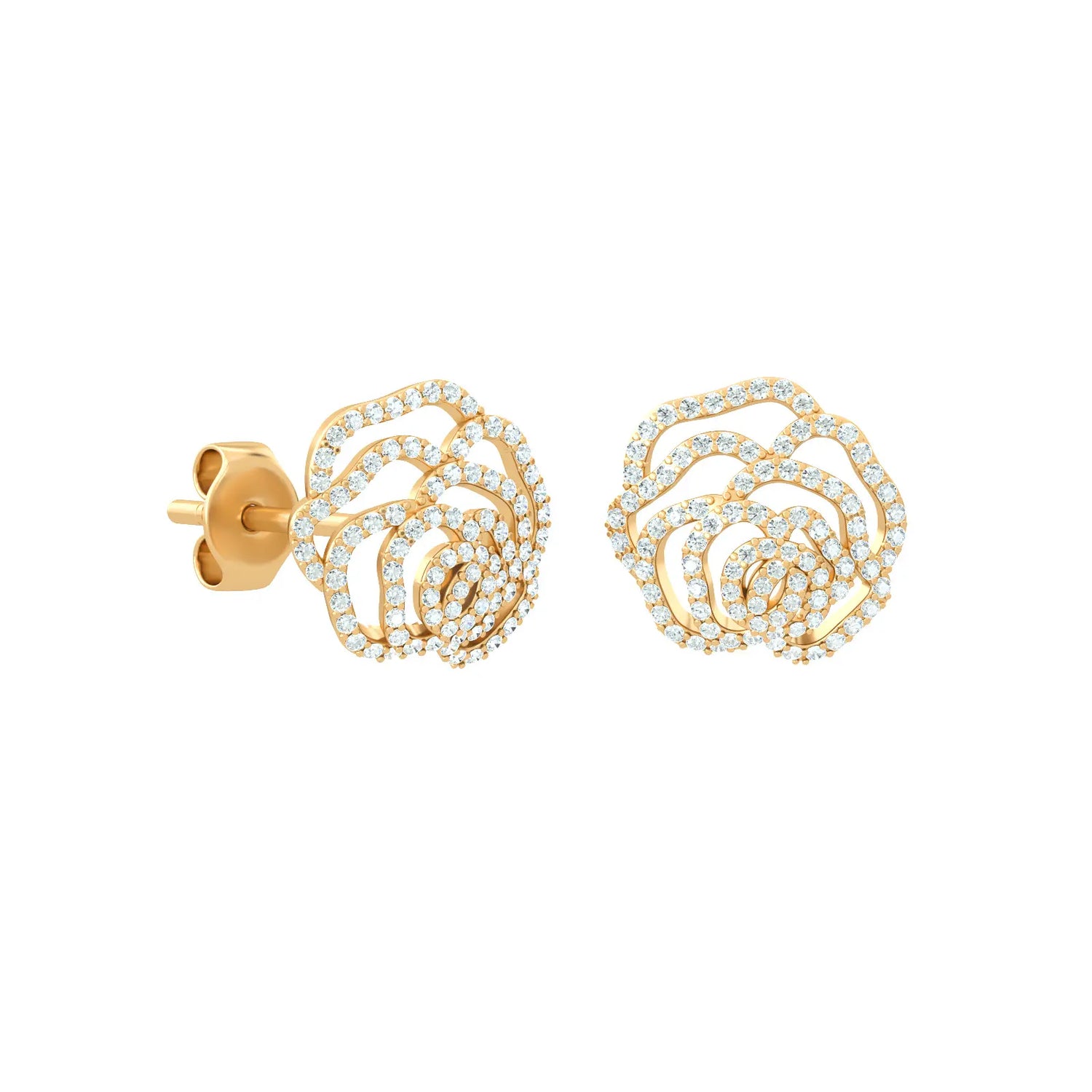 Rose Chouchou Stud Earrings