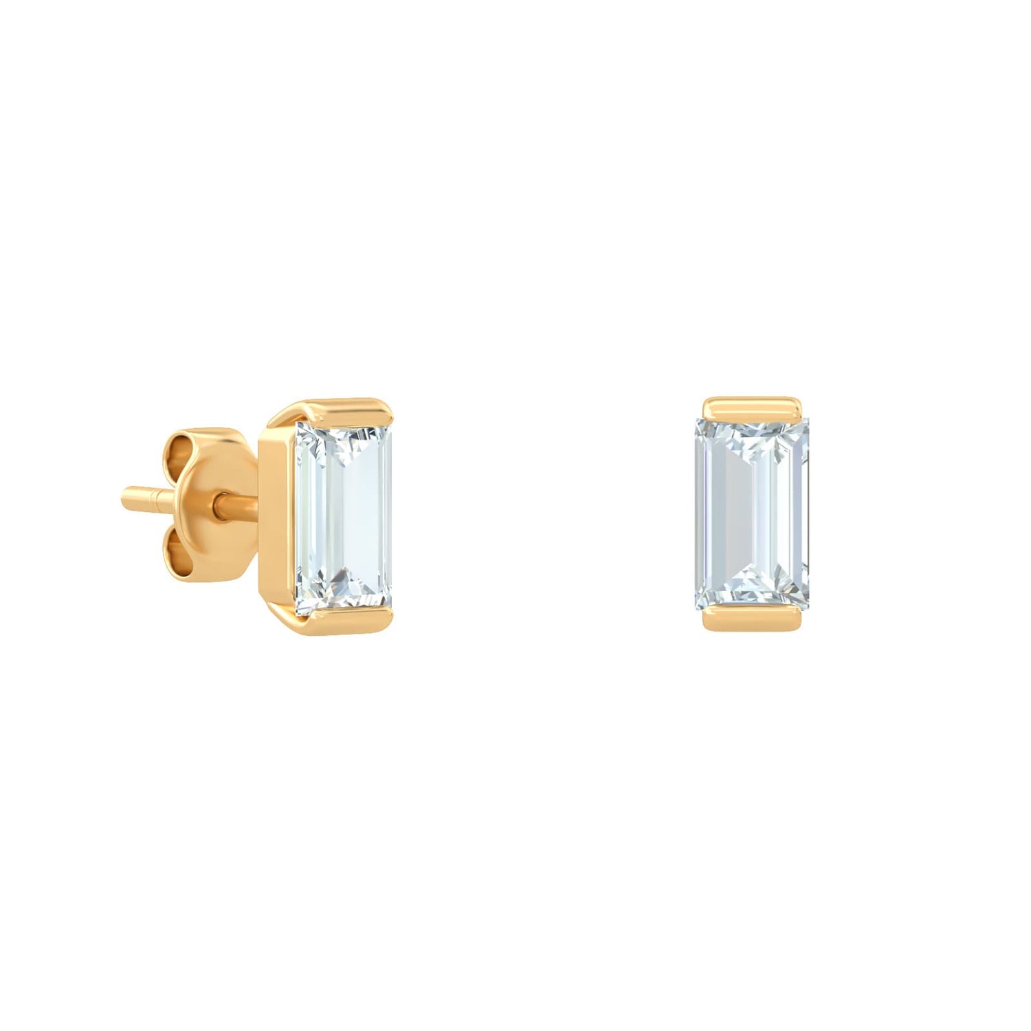 Diamond Azure Stud Earrings