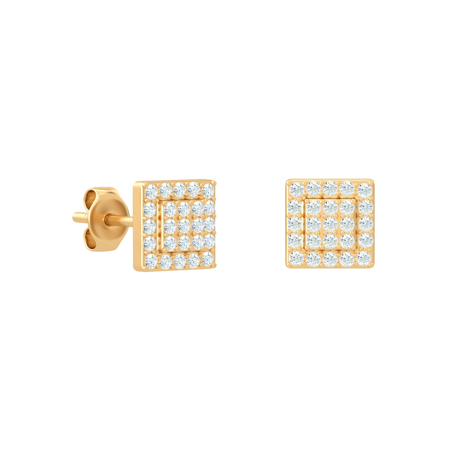 Time Square Stud Earrings