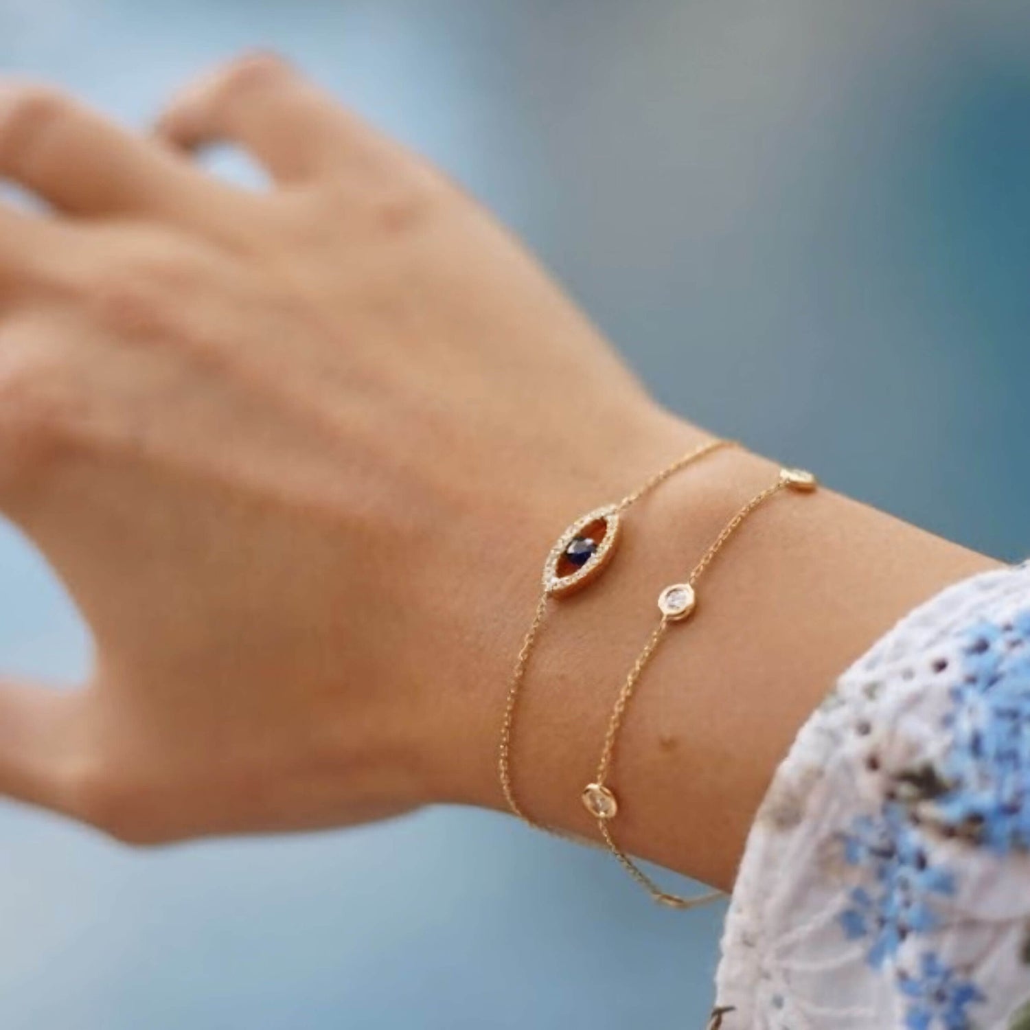Evil Eye Sapphire Bracelet