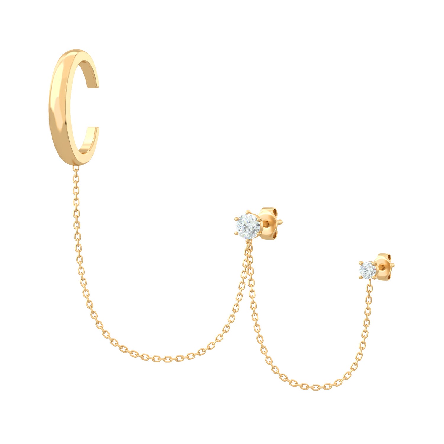 Wave Chain Earrings