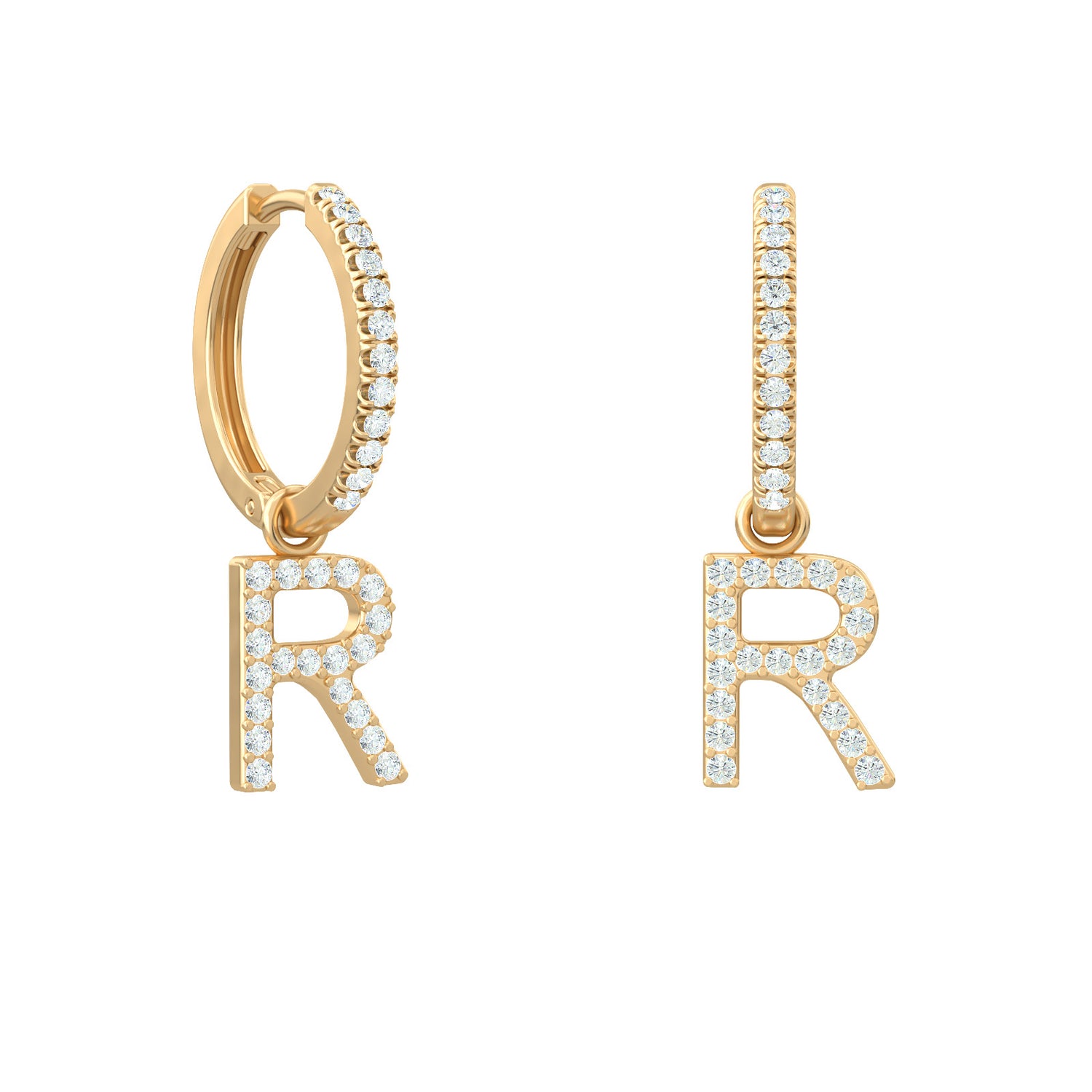 Be Mine Hoops Diamond  Earrings
