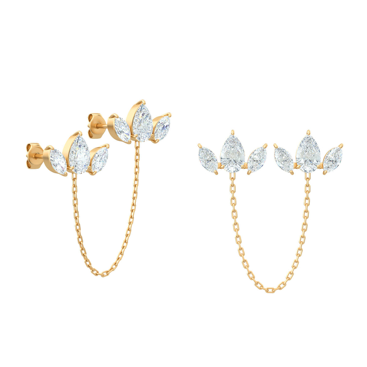 marquise-diamond-earrings-marquise-triplet-rope-earrings-18k-gold