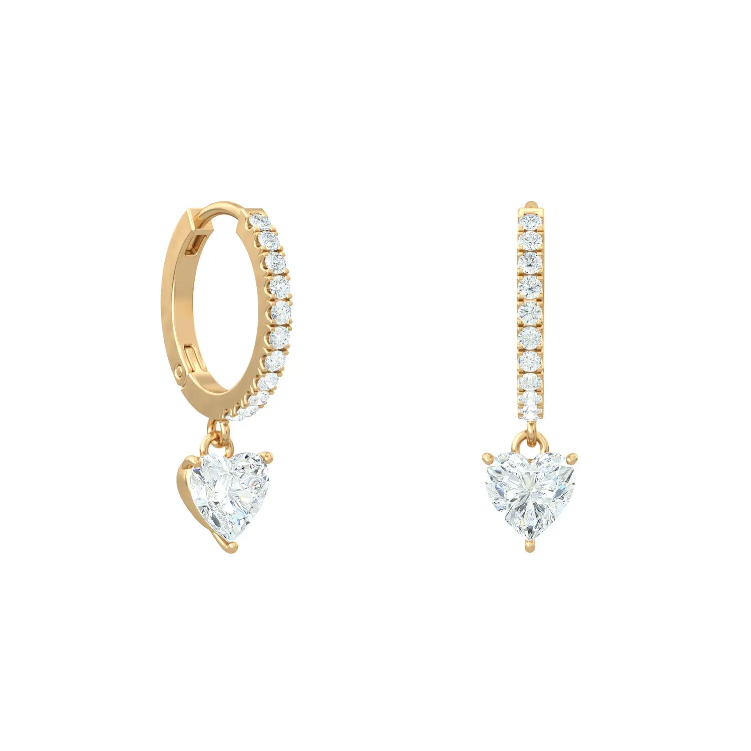 Heart Hoop Earrings